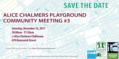 Alice Chalmers Playground, Community Meeting #3 primary image