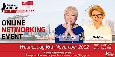 Global Woman Virtual Meet-Up with Veronica Tan and Mirela Sula primary image