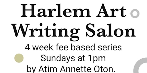 Harlem Art Writing Salon