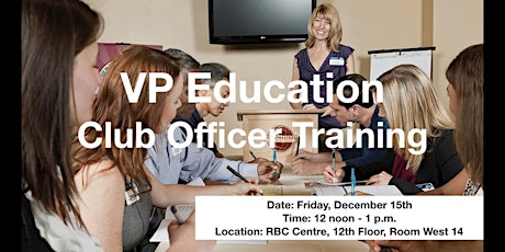 VP Education Club Officer Training primary image