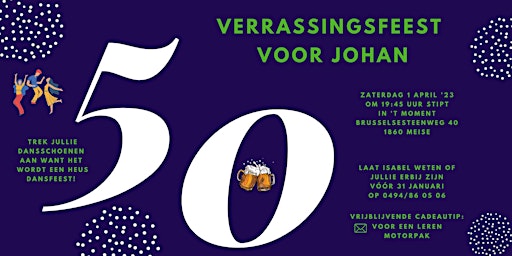 Johan's 50e verrassingsfeest