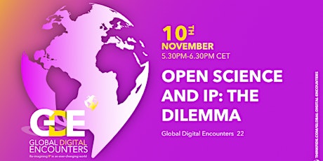 GDE 22: Open Science and Intellectual Property: the Dilemma primary image