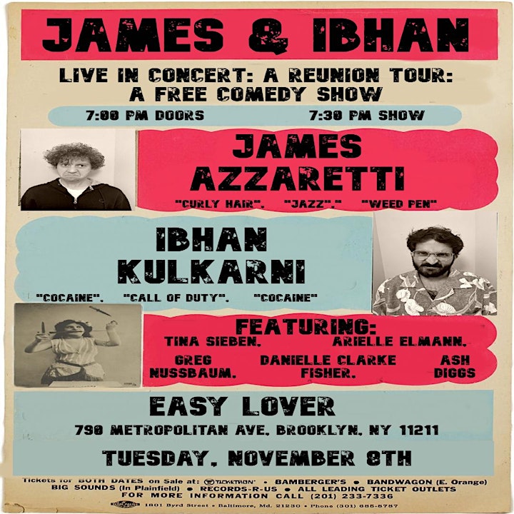 James & Ibhan Live in Concert: A Reunion Tour: A Free Comedy Show image