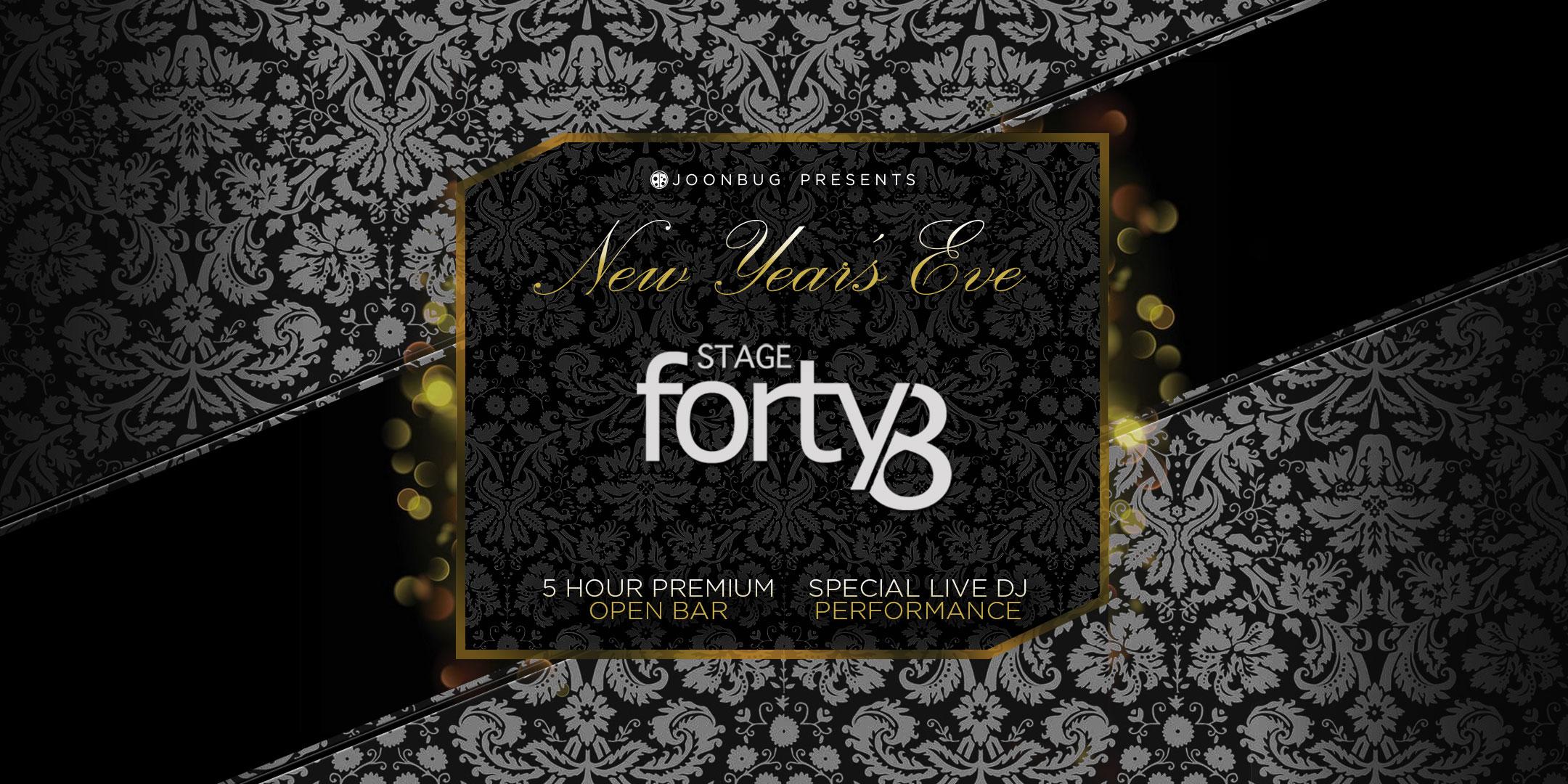 Joonbug.com Presents Stage 48 New Years Eve Party 2018