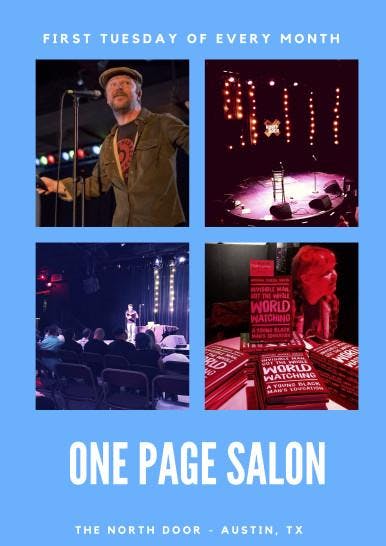 One Page Salon with Owen Egerton