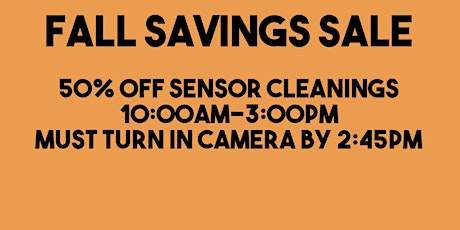 50% off Sensor Cleanings!