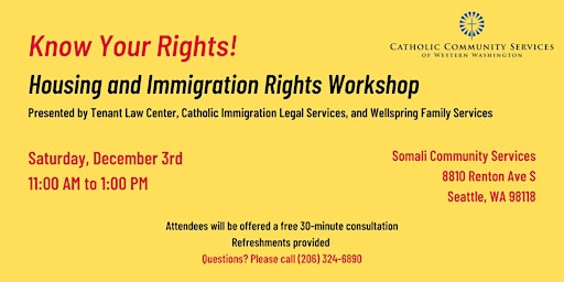Housing and Immigration Know Your Rights Workshop