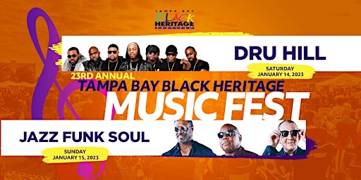 Tampa Bay Black Heritage Festival:  Music Fest 2023