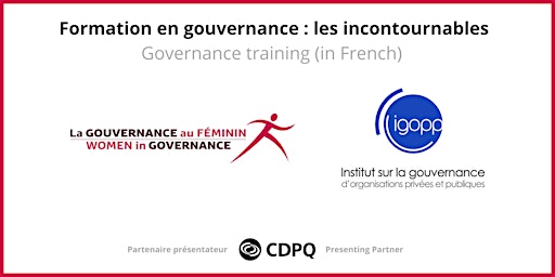 Hauptbild für Formation en gouvernance : les incontournables | Cohorte no. 17