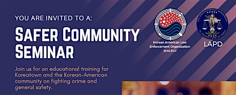 Safer Community Seminar