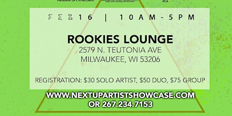 Next Up Artist Showcase - Milwaukee, MI Auditions  primary image