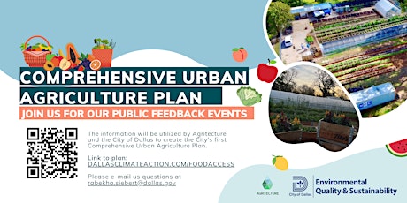 City of Dallas - Comprehensive Urban Agriculture Plan Public Meeting @ WDMC primary image