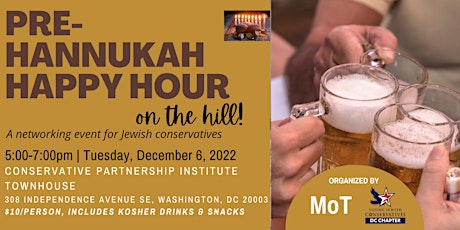Pre-Hannukah Happy Hour on The Hill! primary image