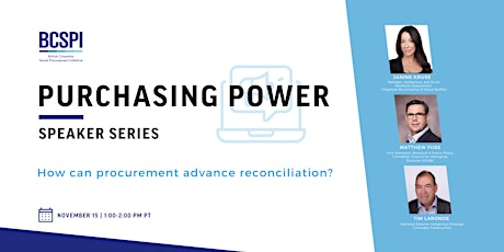 Purchasing Power: How can procurement advance reconciliation?  primärbild