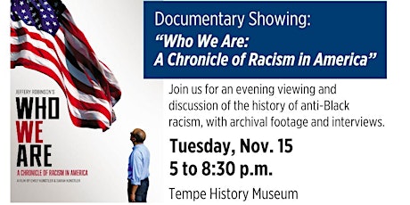 Community Chats: "Who We Are: A Chronicle of Racism in America" primary image