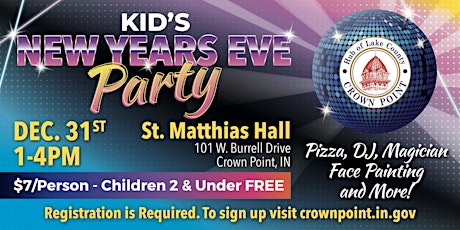Crown Point Kid's New Year's Eve Party