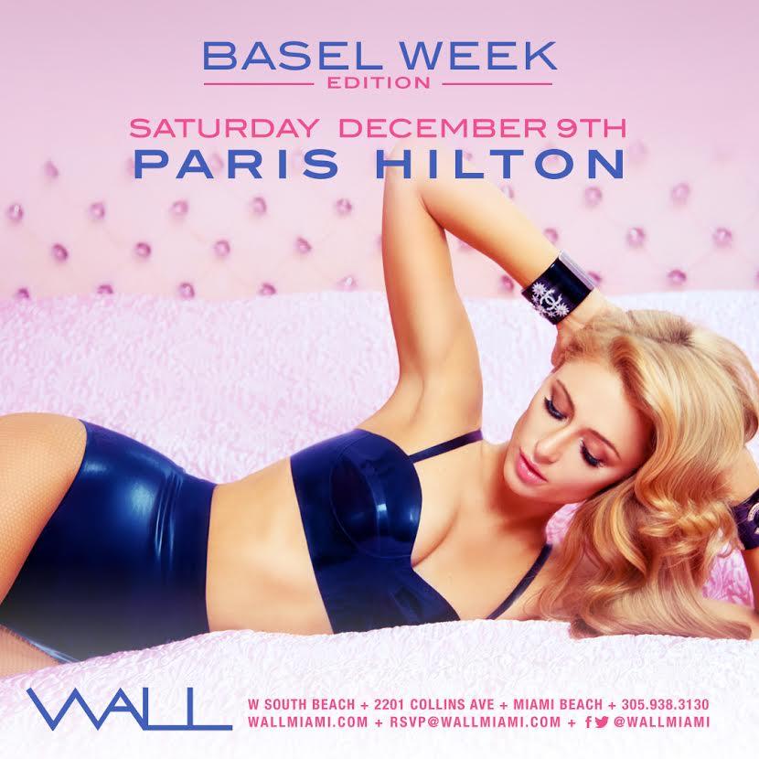 Paris Hilton at WALL Miami Basel Week Edition