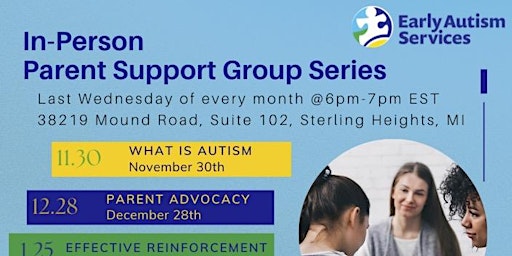 In Person Parent Support Group Series