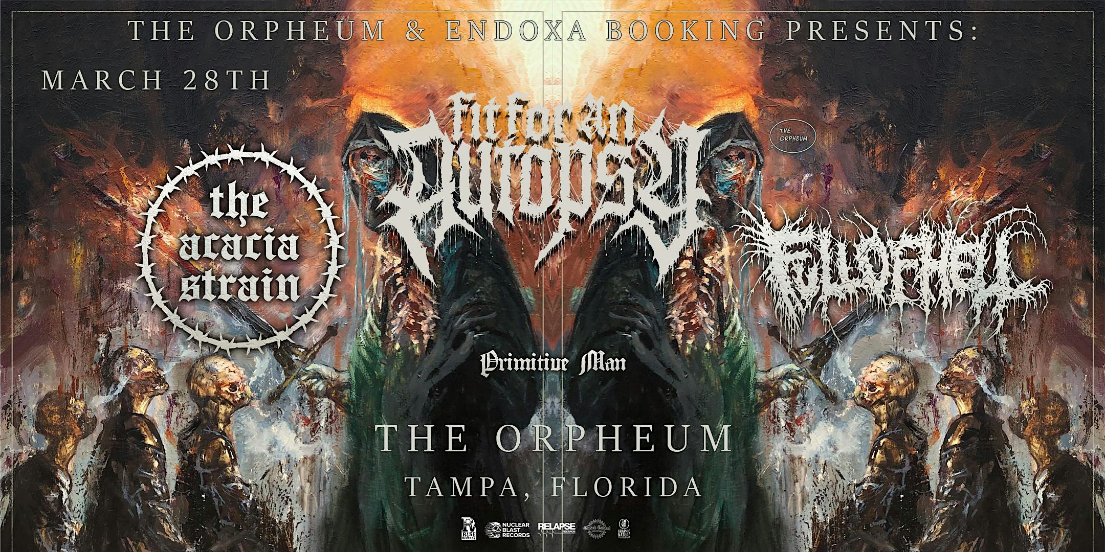 Fit for An Autopsy, The Acacia Strain, Full of Hell, & More in Tampa at the Orpheum