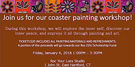 Roc Your Locs - Join us for our coaster painting workshop! primary image