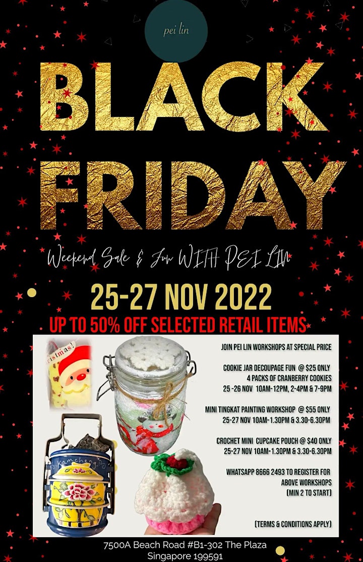 Black Friday Weekend Sales & Fun with Pei Lin image