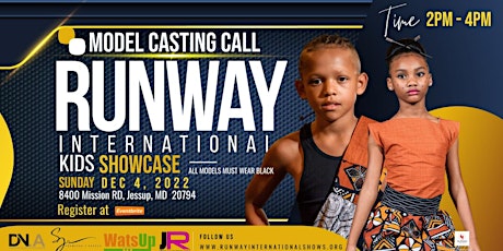 Runway International Kids Model Casting Call