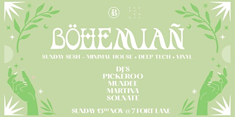 BOHEMIAN - SUNDAY SESH 4PM TILL LATE primary image