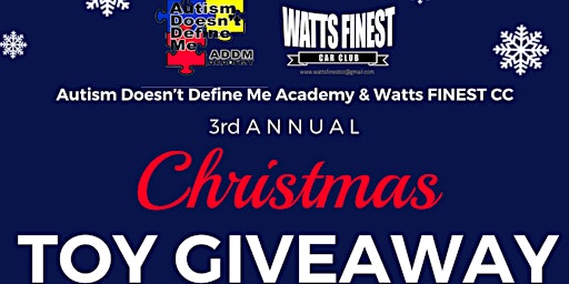 Autism Doesn’t Define Me Academy & Watts Finest CC 3rd annual Toy Giveaway