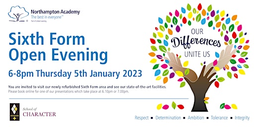Sixth Form Open Evening for September 2023 Admissions