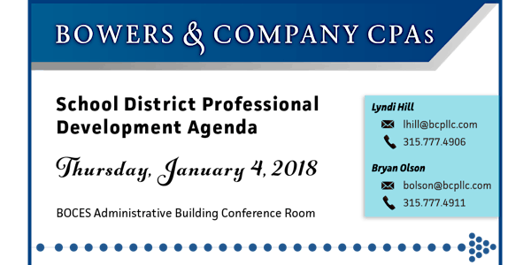 School District Professional Development Seminar