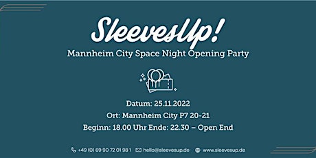 SleevesUp! Mannheim City - Space Night Opening Party