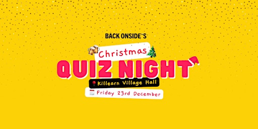 Back Onside's Christmas Quiz Night