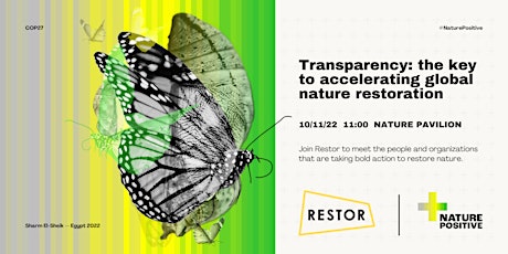 Hauptbild für IN PERSON - Transparency: the key to accelerating global nature restoration