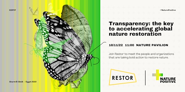 ONLINE — Transparency: the key to accelerating global nature restoration