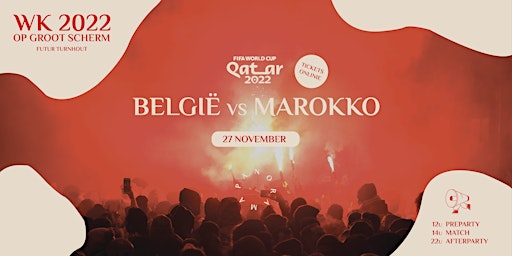 WK op groot scherm: België-Marokko