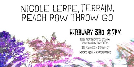 The Pocket Presents: Nicole Lepre + Reach Row Throw GO! + Terrain