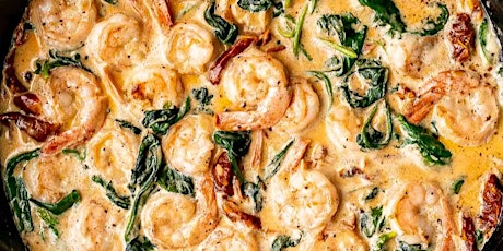 UBS-IN PERSON Cooking Class: Creamy Tuscan Shrimp Pasta