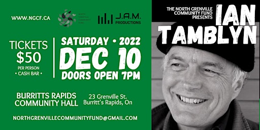 An intimate concert with Ian Tamblyn - A NGCF Community Fundraiser