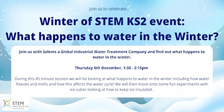 Winter of STEM: What Happens to Water in the Winter (KS2 Virtual Workshop)