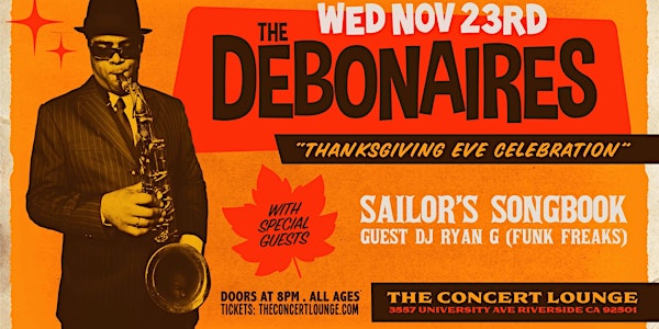 The Debonaires "Thanksgiving Eve Celebration" w/ Sailors Songbook