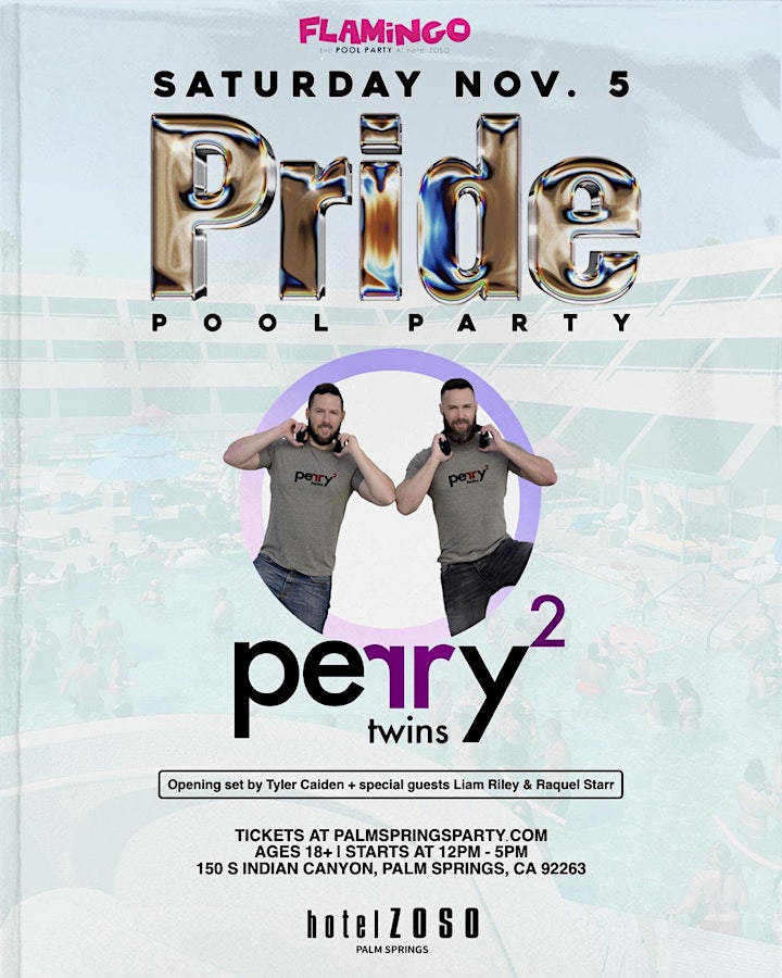 Pride Pool Party with The Perry Twins and DJ Tyler Caiden! image