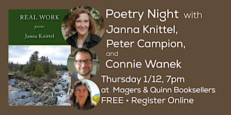 Poetry Night with Janna Knittel, Peter Campion, and Connie Wanek