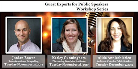 Guest Experts for Public Speakers Workshop Series Videos primary image