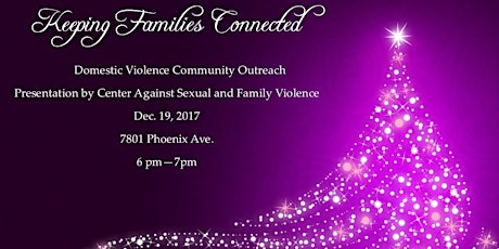 Keeping Families Connected - Domestic Violence Outreach primary image