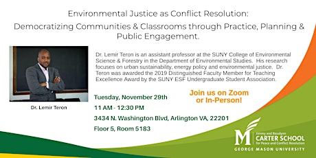 Environmental Justice as Conflict Resolution