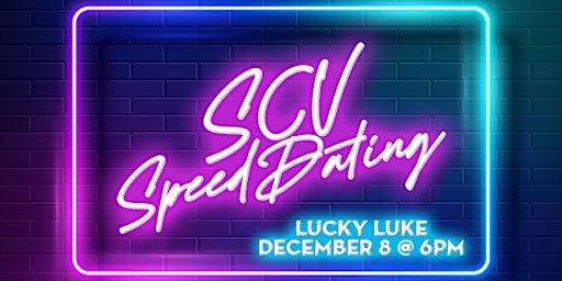 SCV Speed Dating @ Lucky Luke - Ages 50+ MALE SIGNUP