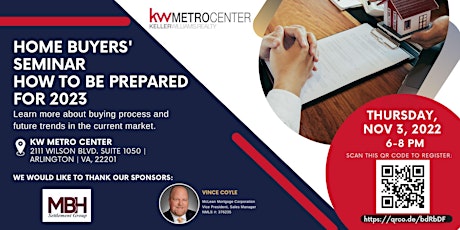 Imagen principal de KW Metro Center Buyers' Seminar - How to Prepare for 2023