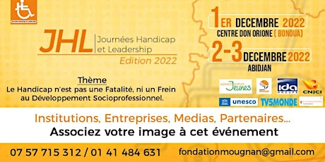 Image principale de JOURNEES HANDICAP ET LEADERSHIP (JHL) 2022