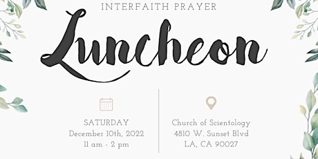 Interfaith Prayer Luncheon