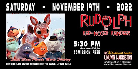 Imagem principal do evento Rudolph the Red Nosed Reindeer- Santa Parade Showing